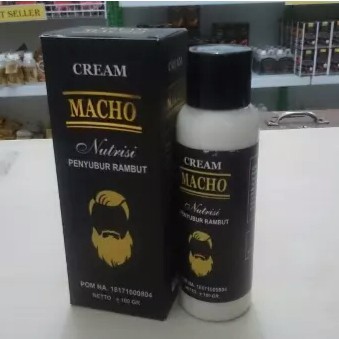 Obat Penyubur Rambut Penumbuh Brewok Jenggot Kumis Rambut Paling Ampuh CREAM MACHO