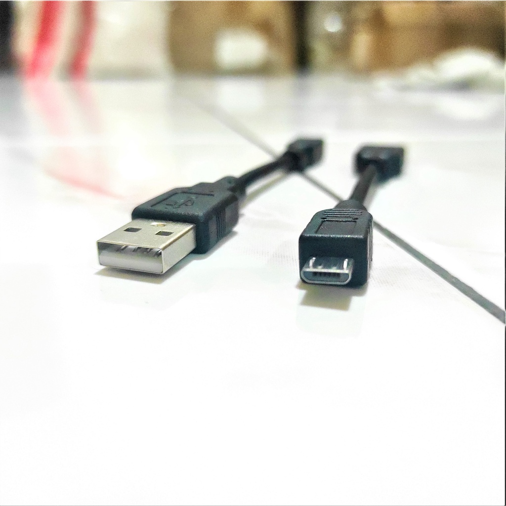 USB Male to Micro Male Flexible Metal Hose Power Data Holder LED Cable