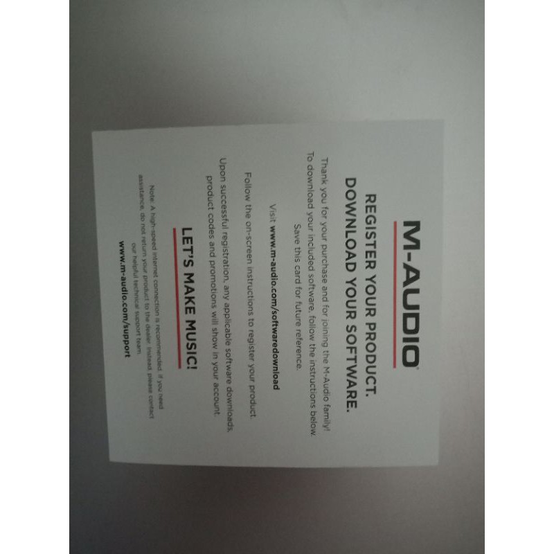 soundcard m-audio track solo