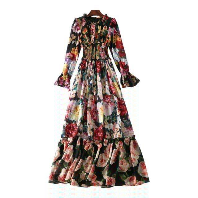 DRESS Zara premium import bangkok tunik import dress flower maxi dress