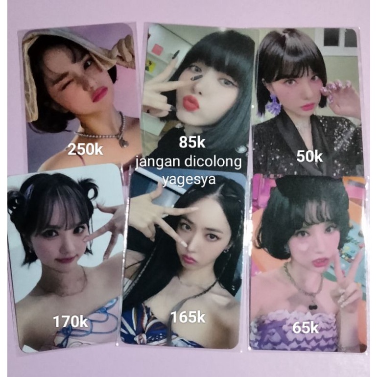 Photocard PC Eunha SinB GFriend VIVIZ Peach C WN Walpurgis Night Ktown Maung R1 MMT Summer Vibe Bop 