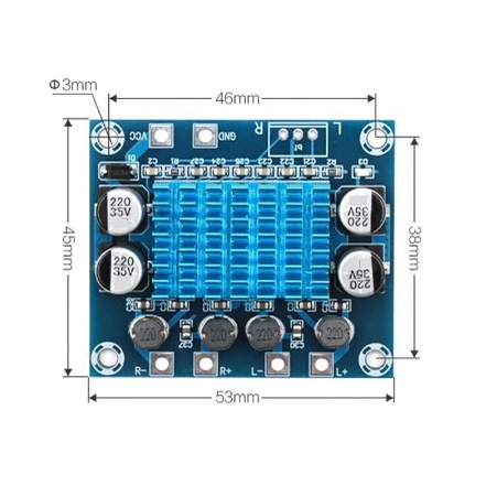 TPA3110 XH-A232 POWER AMPLIFIER CLASS D 30W+30W 2.0 DIGITAL STEREO