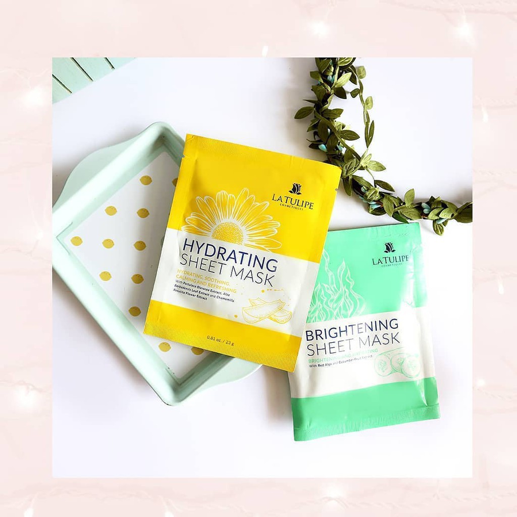 LA TULIPE BRIGHTENING &amp; HYDRATING SHEET MASK 23 Gr @ MJ