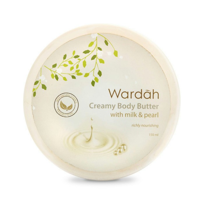 Wardah Creamy Body Butter 50ml - Olive /Passion Fruit /Strawberry /Rose /Lavender /Milk & Pearl