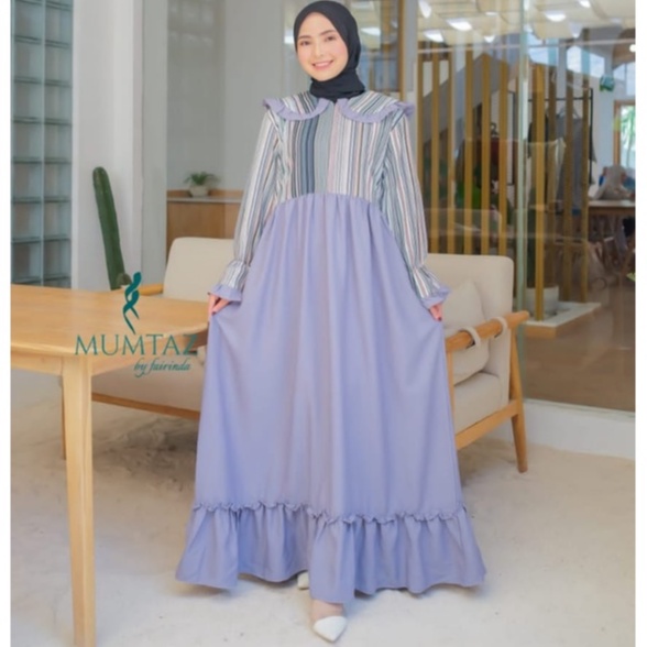 Gamis amora amoora yuki korean style Itycrepe sovia reyna ori mumtaz semiwoll mix itycrepe square diy estetik model