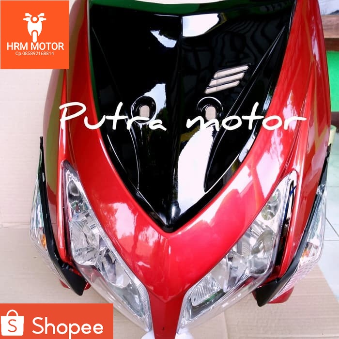full set tameng body depan vario 110 cw karbu merah 2008