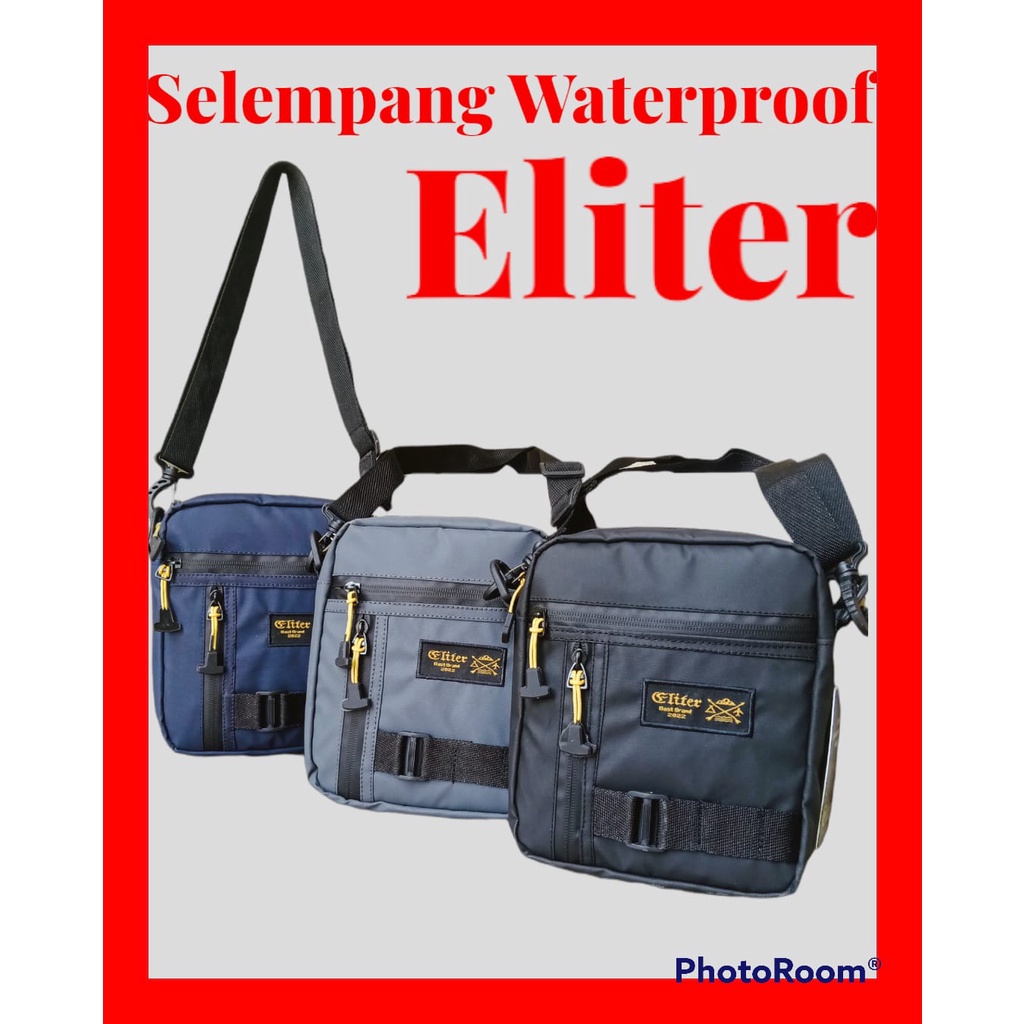 tas selempang pria wanita waterproof slingbag eliter anti air