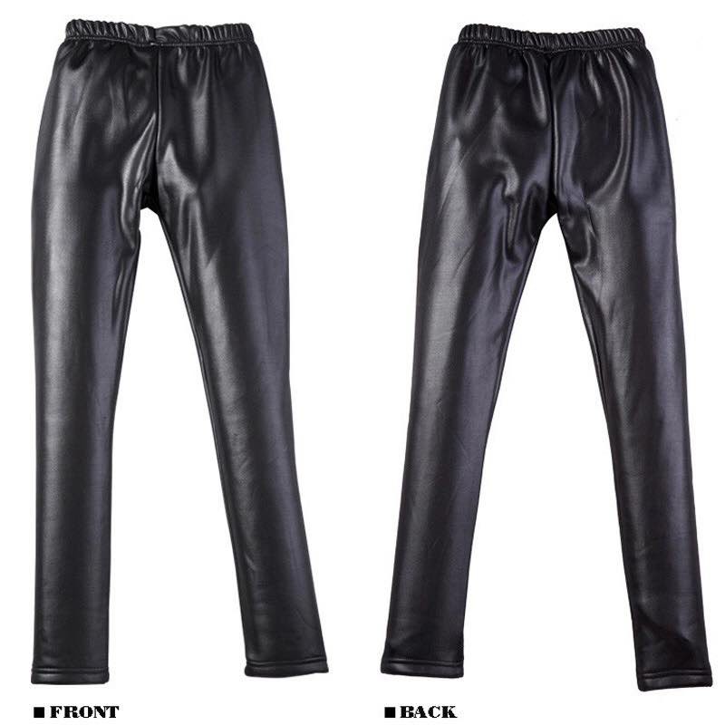 IMPORT MOLLAD Legging Leather Celana Legging Thermal Kulit Velvet Bulu Fur