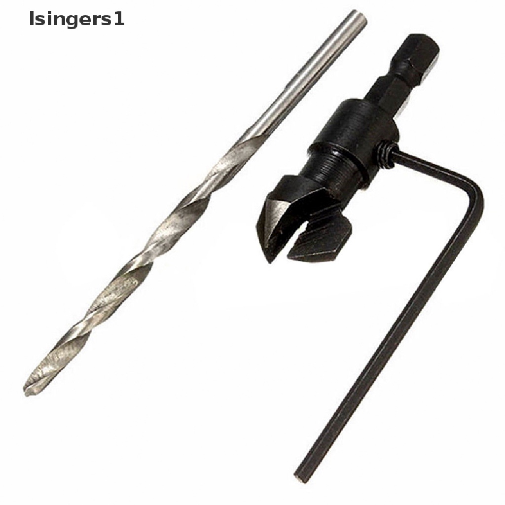 (lsingers1) 4pcs / Set Mata Bor Countersink HSS 5 Flutes 6-12 Untuk Pengerjaan Kayu#