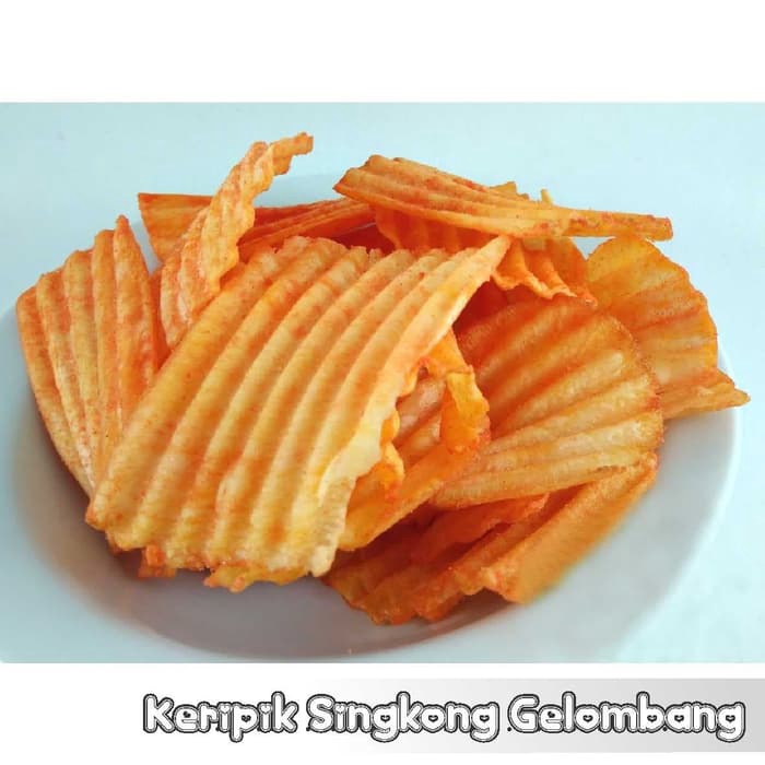 

Keripik singkong gelombang snack kiloan 100 gram