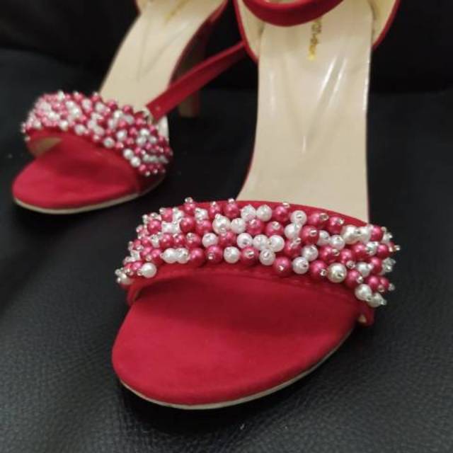 Bryan Custom Heels Wedding Prewedding Pesta Mutiara Mote (Bisa Custom)