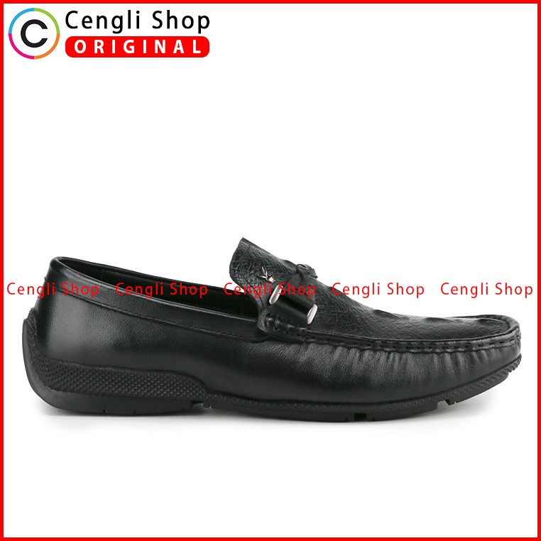 SEPATU KULIT PLAYBOY PRIA ORIGINAL TERBARU PANSUS LOAFER CASUAL FORMAL HITAM PLG4