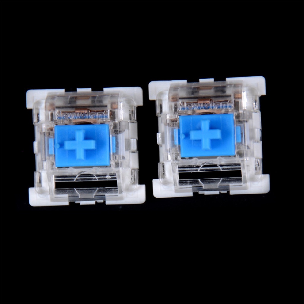 (Hotter) 10pcs Saklar Keyboard Mekanik Switch Biru Untuk Cherry