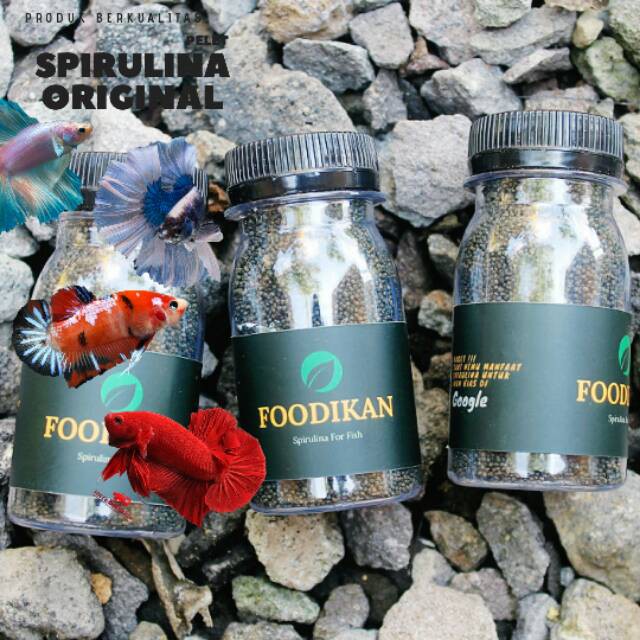 Foodikan Spirulina Pelet Pakan Ikan Hias & Cupang