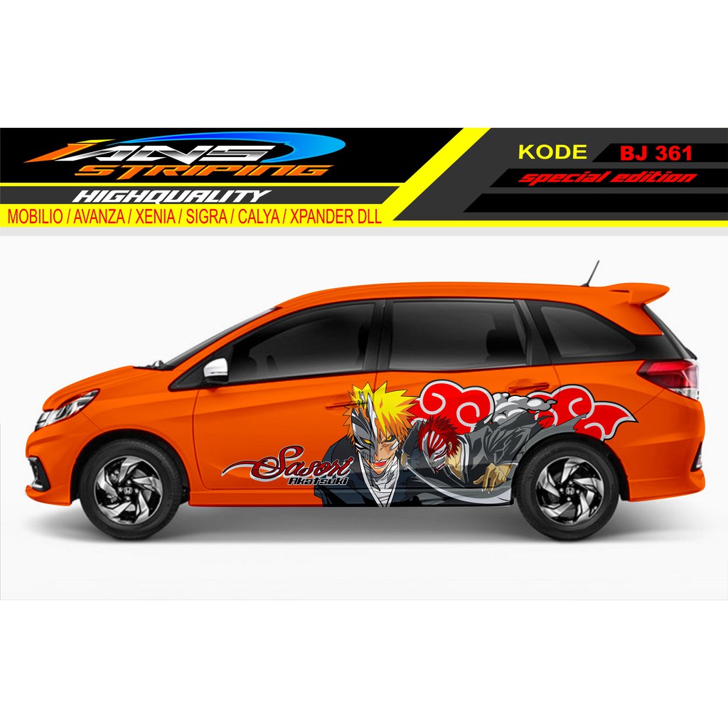 STICKER MOBIL MOBILIO / STICKER MOBILIO / DECAL STICKER MOBIL / STIKER MOBIL NARUTO