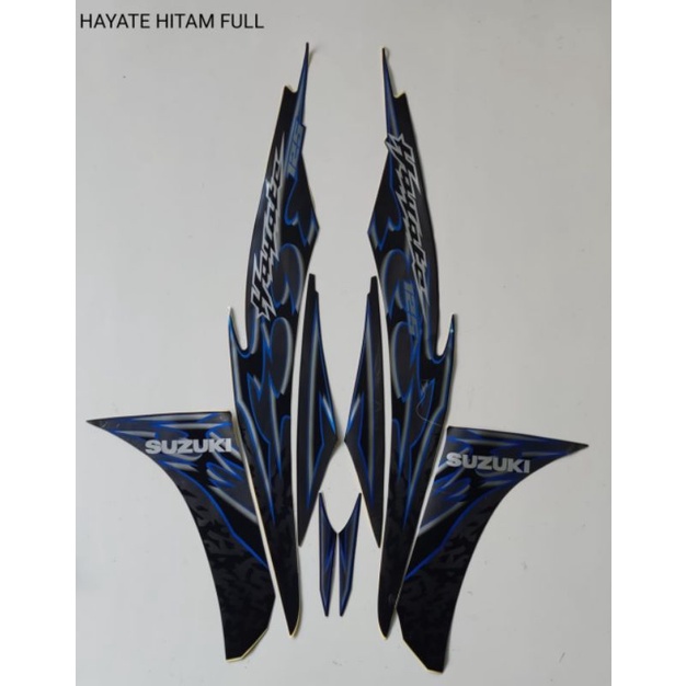 STRIPING HAYATE HITAM BIRU