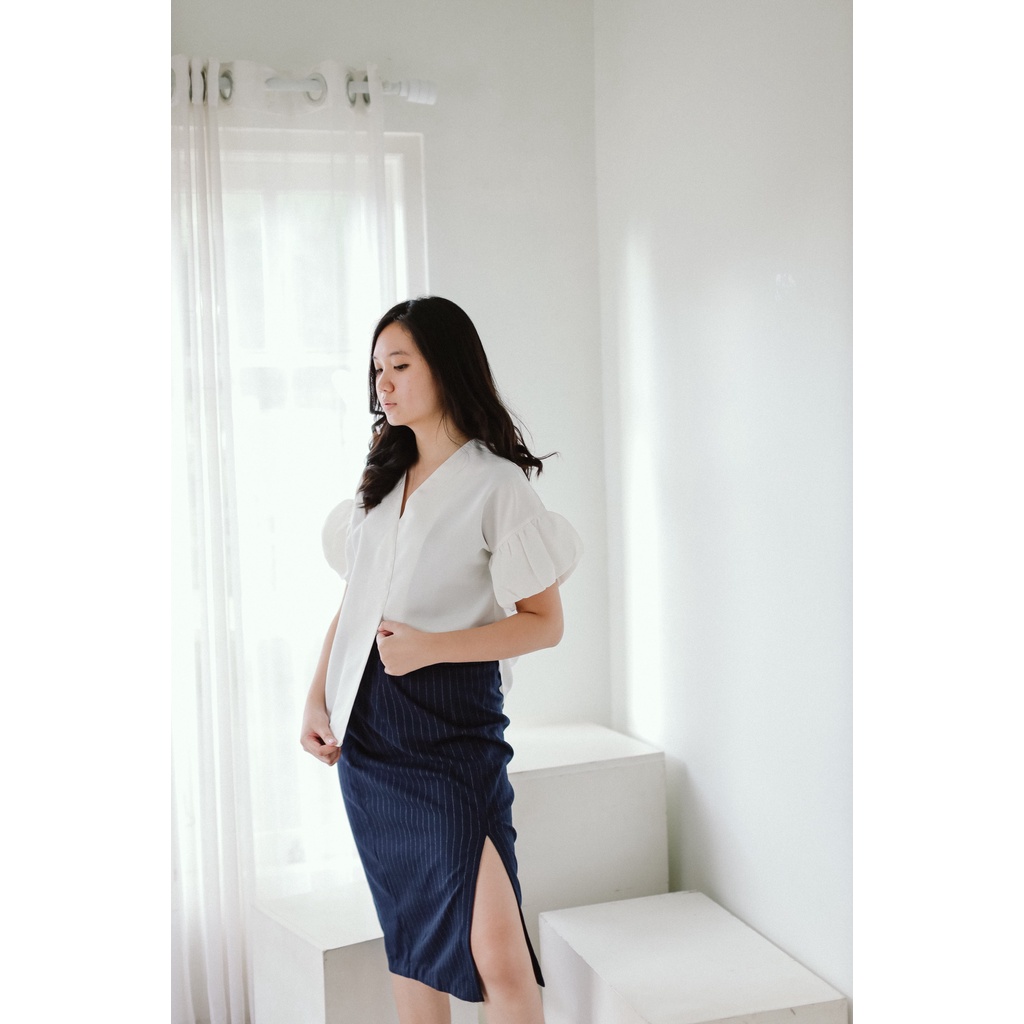 slit midi skirt