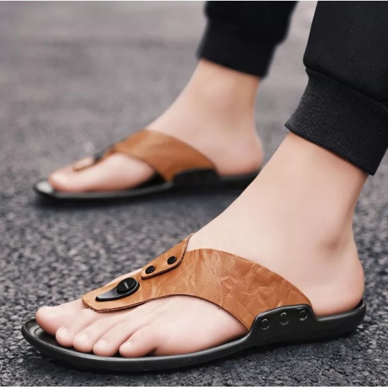 Sandal Pria Kulit Joymen 18 Jepit lokal