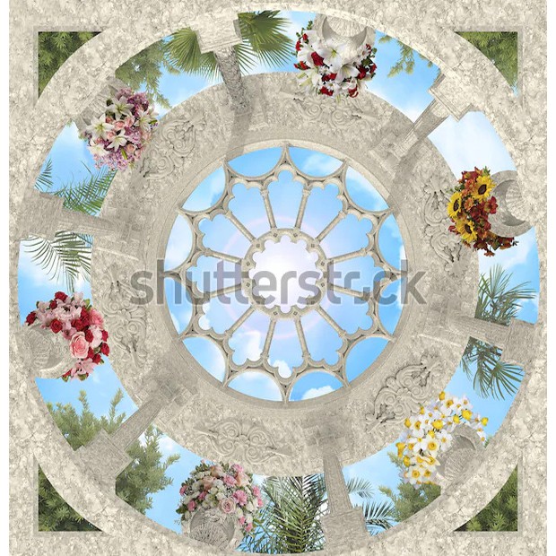 Wallpaper Dinding Custom/Mural - Plafon/Atap | Shopee ...