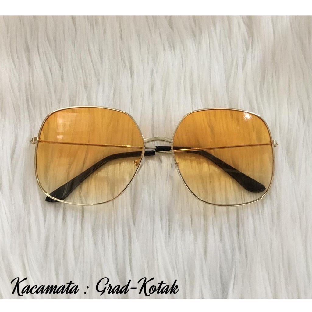 kacamata fashion hitam warna grad kotak kacamata gradasi warna fashion premium grad kacamata glasses