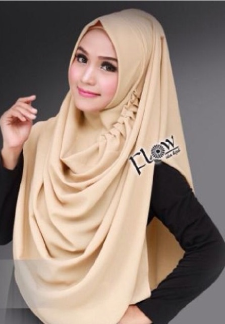 PASMINA INSTAN KERUT LCB DIAMOND CREPE