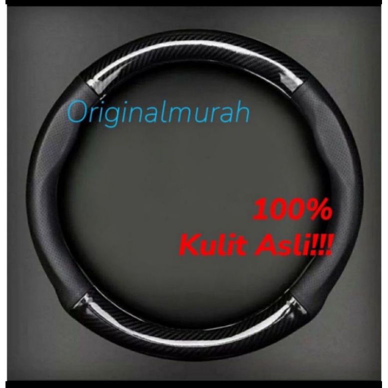 Cover Setir Carbon kombinasi Kulit Mobil Xl7