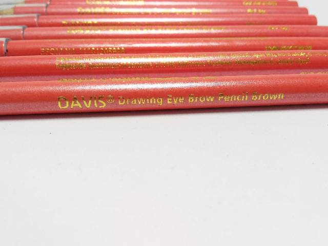 [12 pcs] PENSIL ALIS DAVIS ORANGE SIKAT BPOM