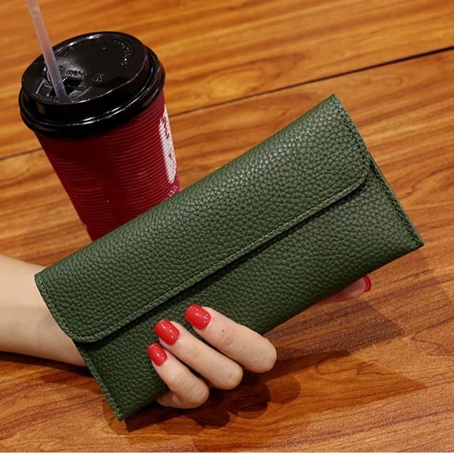 TERMURAH!! Dompet Wanita Panjang Modern Compact Women Wallet/Dompet Wanita Kulit Import