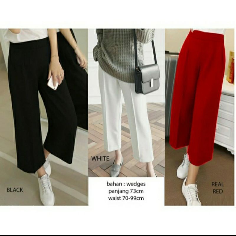 Midi Kulot Pants / Celana Midi Kulot