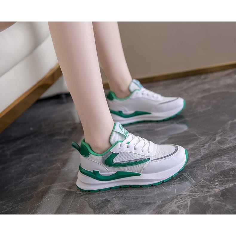 TOPGROSIR LV0144 Sepatu Sneakers Wanita Import PU Premium / Sepatu Fashion Korea / Model Terbaru