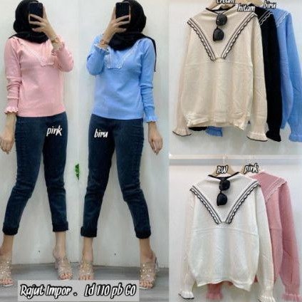 Kaos rajut import ld 110 cm