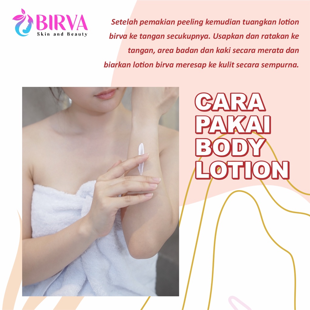 PROMO BIRVA LOTION PEELING GEL BRIGHTENING WHITENING LOTION