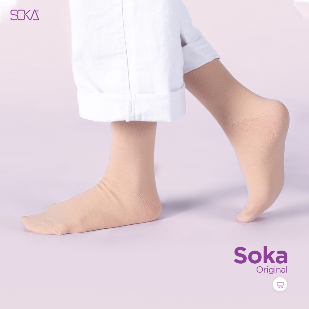 Soka Original Polos M - Kaos Kaki Muslimah