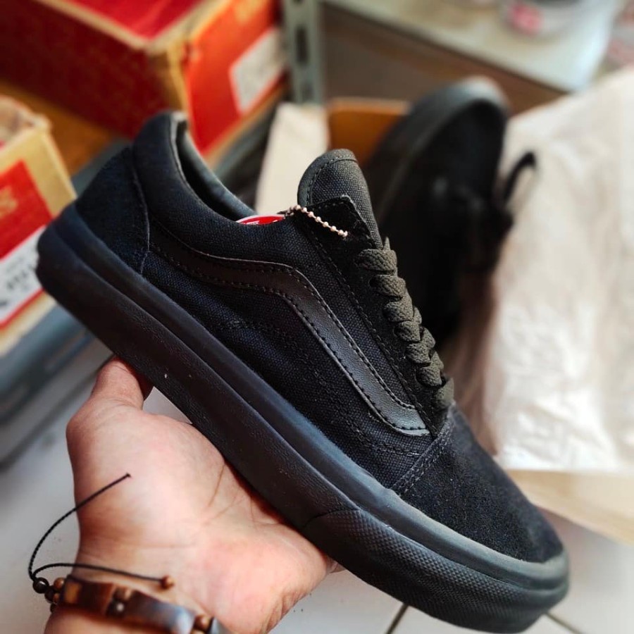 TERLARIS SEPATU VANS PREMIUM Vans Old Skool Style 36 Decon Sf Black White Black /hitam poloos