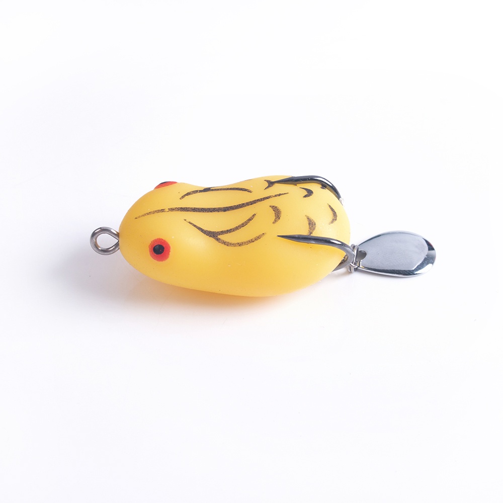 HENGJIA 6PCS Frog Umpan Pancing Katak Soft Fishing Lure 7g/9g Swimbait Ikan Bass Bait Kail with Spoon Tail