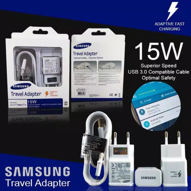 Charger samsung original 2A 15 watt support fast charging usb micro