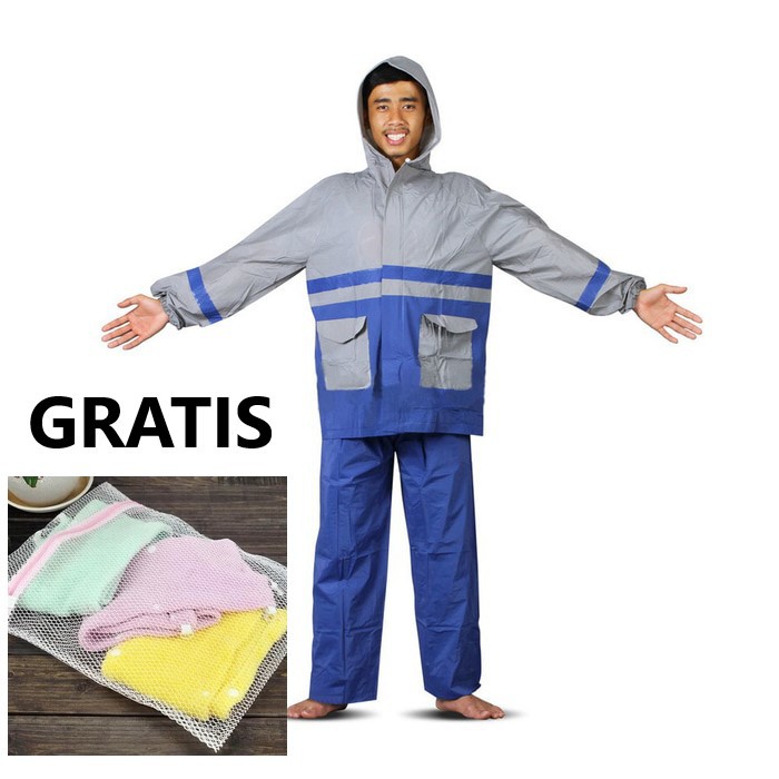 AA220 Jas Hujan Baju Celana Cowok Cewek Motor Murah GRATIS TAS TRAVEL BAG