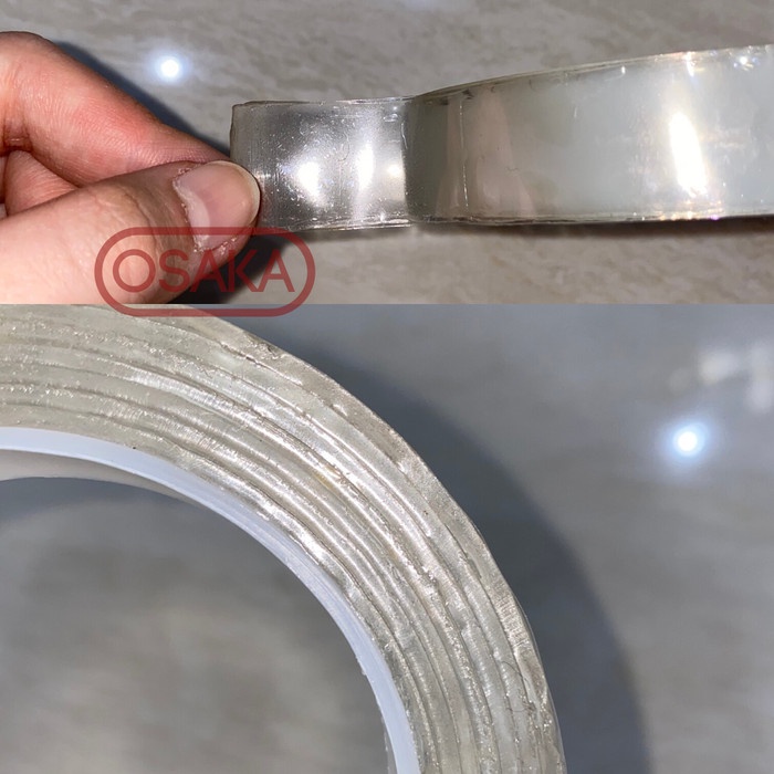 

Hadir Double Tape Magic Nano Gel Bening Tahan Air 20Mm X 1M / 1 Meter Terbatas