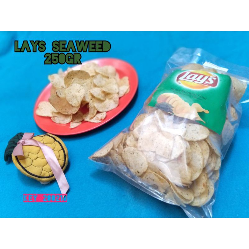 

LAYS SEAWEED 250gram REPACK ORIGINAL ASLI INDOFOOD CAMILAN MIRAH KEKINIAN