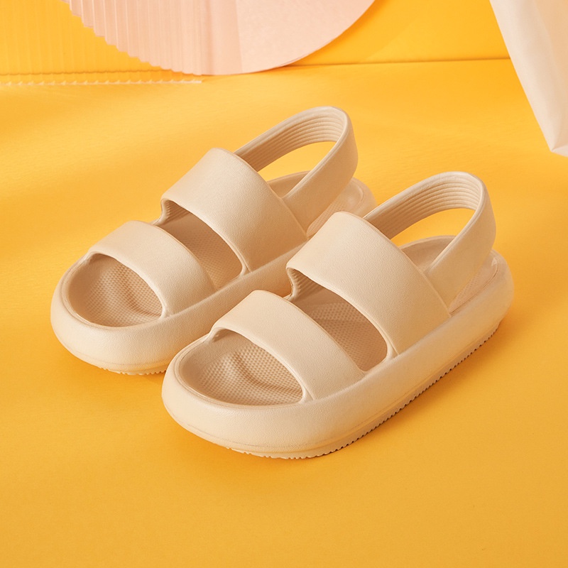 [Get Ready] Lalisa Sandal Tali Wanita EVA Sendal Santai Non-slip Sendal jelly Wanita Karet Phylon Selop Terbaru Kekinian Keren Size 36-40