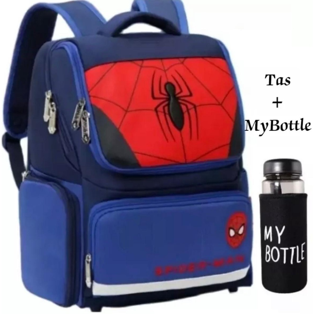 BISA BAYAR DITEMPAT MARVEL SPIDERMAN TAS ANAK RANSEL TK &amp; SD ANAK LAKI-LAKI &amp; PREMPUAN TAS SEKOLAH 1-2-3-4 TAHUN TAS RANSEL KARAKTER