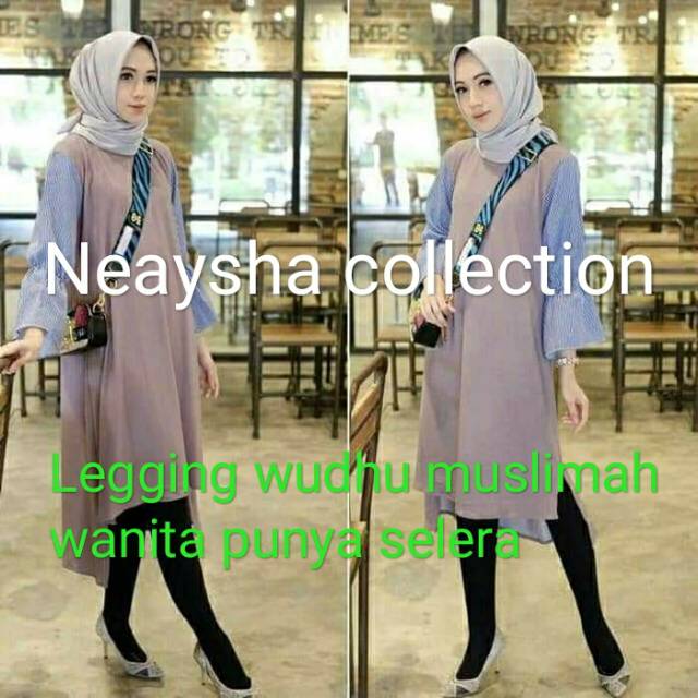 Legging wudhu muslimah Neaysha collection termurah kwalitas premium.