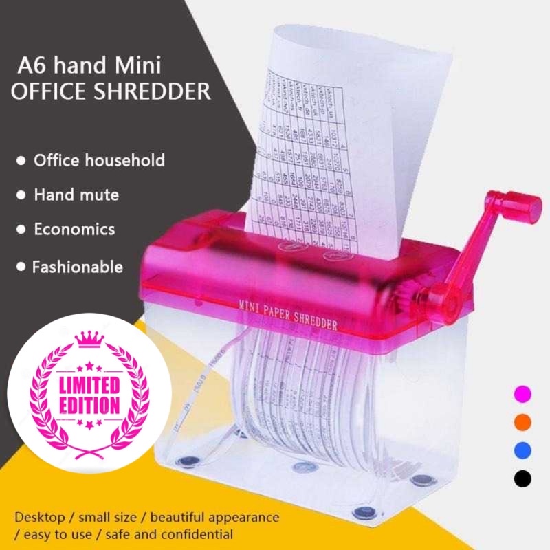 Penghancur Kertas Manual Paper Shredder - SZ-123