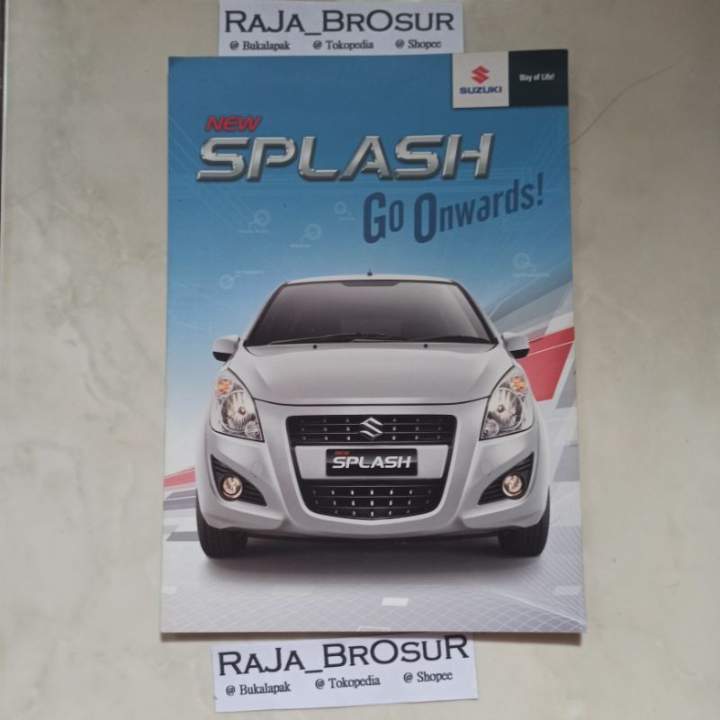 Poster brosur katalog leaflet Suzuki New Splash 2013