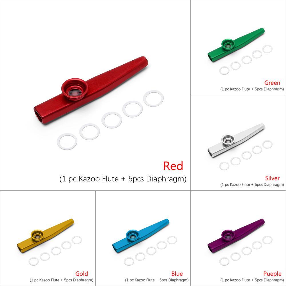 Suyo Kazoo Flute Bahan Metal Warna Silver Untuk Hadiah Anak