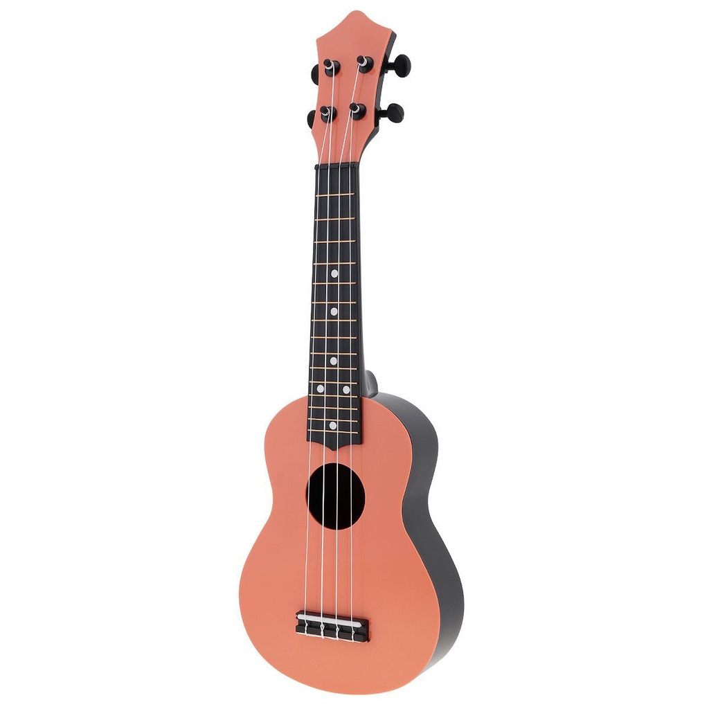 Gitar Akustik Ukulele Soprano 4 Senar Warna-Warni Ukuran 21 Inci 3 Warna Dengan Tas Tuner Strap Untuk Pemula