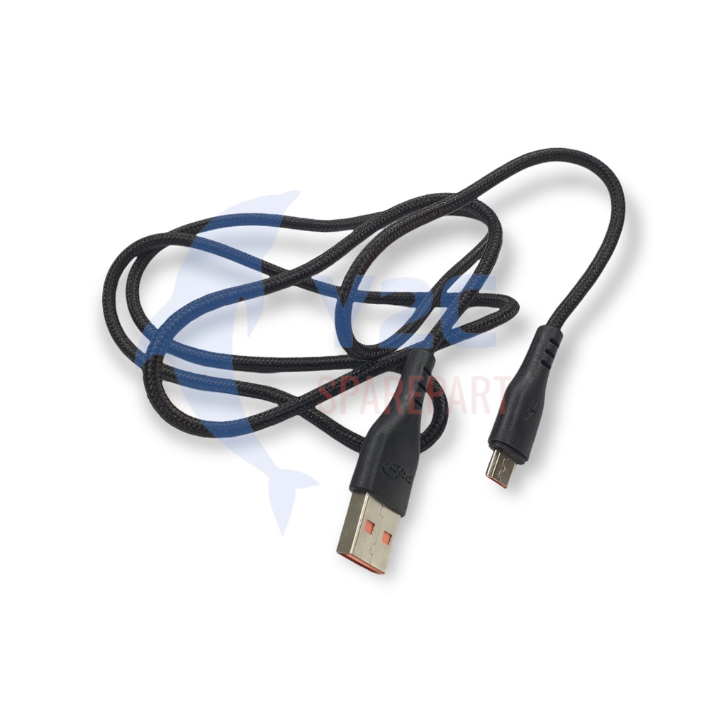 FAST DURABLE KABEL DATA CABLE USB PRO PBT-215 MICRO FAST CHARGING QUICK CHARGE VOOC 3.0A 1000MM OPPO VIVO REALEM SAMSUNG XIAOMI