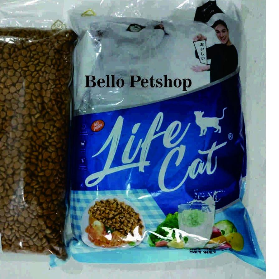 <ZiQ ✿> Life Cat Makanan Kucing Dry Food Kering 1kg / Life Cat Dry 1 kg Repack Murah ||Super ready