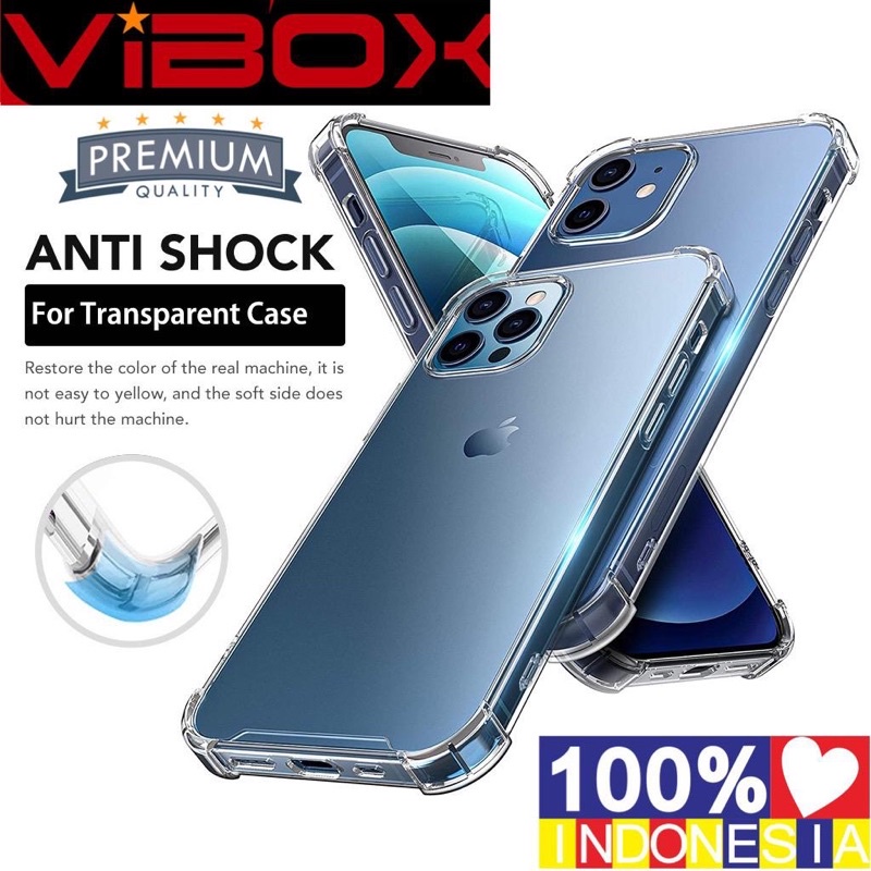 Ready Stok Anti Shock Untuk  7 Plus 8 Plus X XR XS Max 11 Pro Max 12 Mini 12 Pro Max Case Transparan Bening