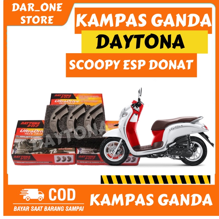 KAMPAS GANDA DAYTONA  HONDA SCOOPY DONAT(RING 12) K16 ORIGINAL
